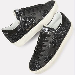 GOLDEN GOOSE Hi Star Glitter Low-Top Sneakers 38